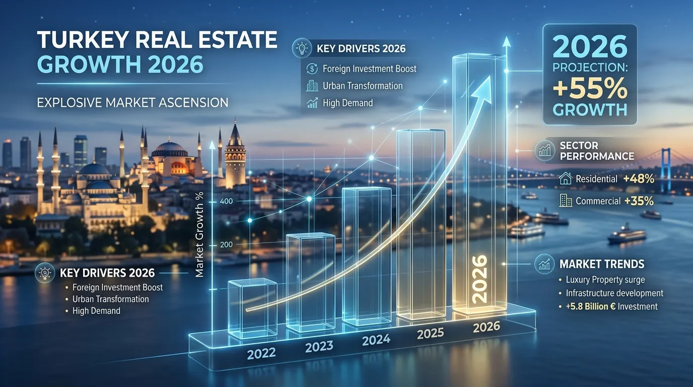 Статистика недвижимости Турции 2026: цены, продажи и инвестиции